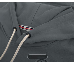 Bcorp certifié 100% coton biologique à capuche hiver Beige veste écologique imperméable sérigraphie sublimé teint uni - Product Image 2