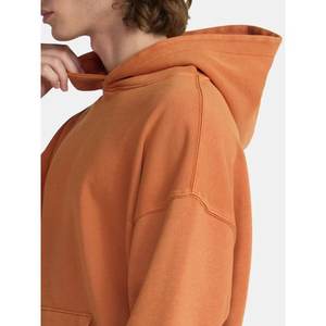 Sweat-shirt à capuche en polaire surdimensionné pour hommes avec poches Automne Hiver Casual Solid Color Pullover - Product Image 4