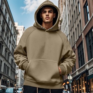 Sudadera con Capucha de Poliéster 100%, 280G, Color Liso, Estilo Deportivo Informal, Diseño Personalizado para Hombre - Product Image 3