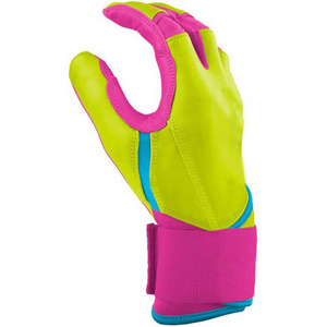 Gants de frappe de baseball en cuir véritable imperméables, design personnalisé, qualité professionnelle, avec sangle de poignet réglable - Product Image 5