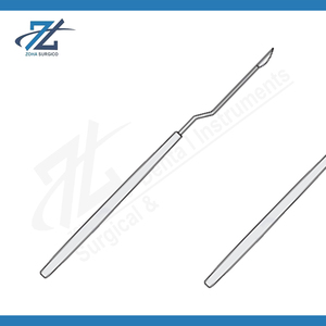 Trautmann Myringotome 178mm de largo corte hacia arriba Manual de acero inoxidable instrumentos quirúrgicos CE Certificado de alta calidad reutilizable - Product Image 2