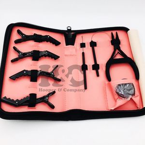 Top Deal Kit d'outils d'extension de cheveux pince d'extension de cheveux pinces d'extension de cheveux aiguilles en forme de C Micro perles boucle vison durable - Product Image 3