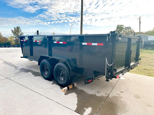 Heavy 7x16 Gorilla Telescopic IBeam Dump Trailer with 3ft <b>Sides</b> (2) 7K Axles 14k GVWR - Product Image 6