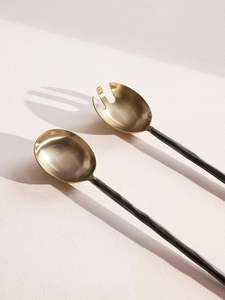 Compre Servidor de ensalada de metal hecho a mano duradero de primera calidad para el hogar, la cocina, el comedor y el restaurante - Product Image 1