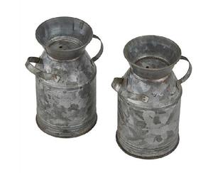 Excellente affaire 2023 Fresh Jar Salt and Pepper Caddy Set en métal galvanisé avec verre habituellement utilisé dans les maisons modernes - Product Image 6