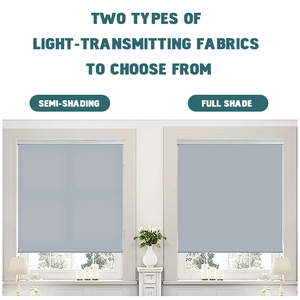 Stores enrouleurs modernes <span class=keywords><strong>sans</strong></span> perçage, semi-occultants, en tissu doux, à énergie <span class=keywords><strong>solaire</strong></span>, contrôlables par application, pour la maison, le bureau et l'hôtel - Product Image 5