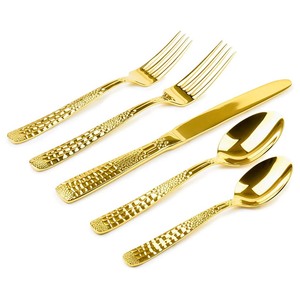 Logo personnalisé vente en gros à bas prix ensemble de couverts de luxe en acier inoxydable plaqué argent pour banquets d'hôtel moderne et élégant - Product Image 3