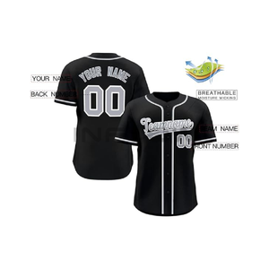 Ropa de béisbol Softball Béisbol Jersey Conjuntos de uniformes 100% Poliéster Diseño personalizado Patrón de equipo adulto Transferencia de calor Transpirable - Product Image 3