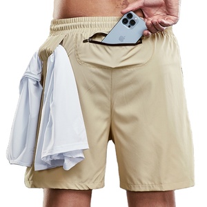Shorts de jogging fitness athlétique vente en gros de vêtements de sport en polyester pour hommes shorts de course à pied à séchage rapide - Product Image 3