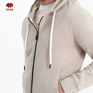 Pull-over à capuche décontracté pour hommes avec logo personnalisé Streetwear polaire respirant avec poches pour l'hiver - Product Image 3