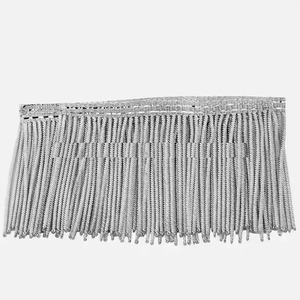 Vàng và bạc nặng kim loại <span class=keywords><strong>lurex</strong></span> Tua Tua Tua Rua Vàng Thỏi dây ren cắt ruy băng giao dịch trong bán buôn tự làm - Product Image 5