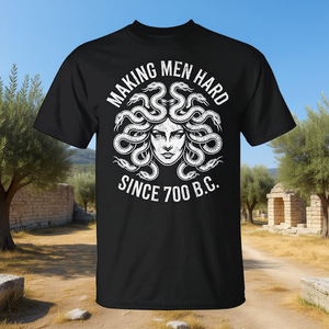 T-Shirt Mitologia Greca Medusa: Resistente dal 700 BC - Prodotto Promozionale Premium - Product Image 3