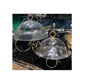 Soporte de pastel de madera de hierro de diseño fabuloso con cubierta de vidrio Soporte de pastel de forma redonda de la más alta calidad para los más vendidos - Product Image 6