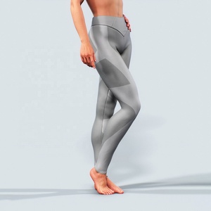 Wholesale Premium 87% Nylon 13% Spandex Four-Way Stretch Fitness Wear Women Leggings with Breathable <b>Mesh</b> Panel - Product Image 1