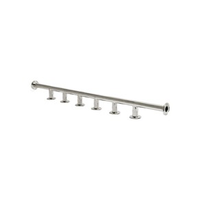 Colector de Acero Inoxidable de Tamaño Personalizable con Abrazaderas Tri-Clamp para Aplicaciones Sanitarias y Farmacéuticas, Pulido Espejo, Inox Italia - Product Image 2