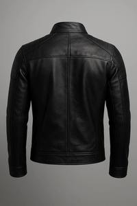 Chaqueta de Cuero Vacuno para Hombre, Estilo Urbano, con Cuello Alto, Diseño Moderno y Resistente al Viento - Product Image 3