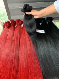 Extensiones de cabello de trama color marrón de alta calidad de toda la longitud Super doble dibujado 100% cabello virgen vietnamita - Product Image 2
