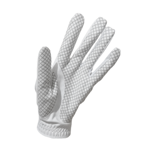 Gants de golf unisexes en cuir Cabretta blanc de qualité supérieure, à doigts entiers, avec patch en silicone imprimé - Product Image 5