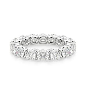 Banda de eternidad completa de diamante de corte redondo para mujer - Product Image 6