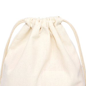 ถุงผ้าฝ้ายลายจุดพิมพ์ซิลค์สกรีนคุณภาพสูงพร้อมหูเชือกแบบดึงได้ สำหรับเก็บของ  พร้อมโลโก้สีตามสั่งแบบหรูหรา - Product Image 2