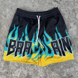 Fabricant de shorts de sport de basket-ball personnalisés pour hommes en polyester de haute qualité, 5 ''5 pouces, short en maille pour hommes, garçons et unisexe - Product Image 5