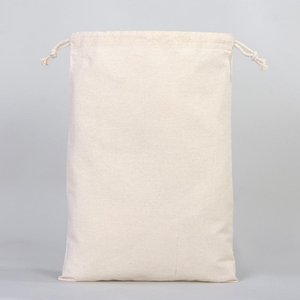 Cotton <b>Drawstring</b> <b>Pouch</b> 12x16 Eco-Friendly Reusable Storage & Gift Bag Screen Printed for Bracelets Clothing Watches & Crafts - Product Image 2