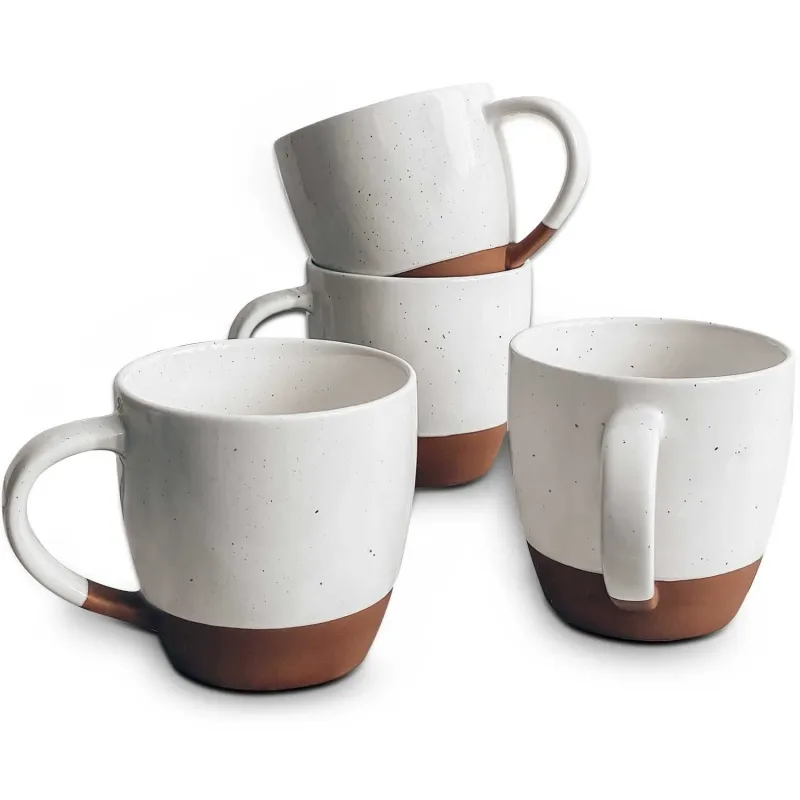 Vente chaude en gros tasse en céramique avec grande poignée 16OZ ménage tasse à thé tasse à café en céramique tasse