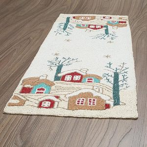 พรมปูรองจานผ้าปูรองจานผ้าปูรองจานผ้าปูรองจานแฟนซีตกแต่งงานคริสต์มาสทำมือสำหรับงานแต่งงาน - Product Image 4