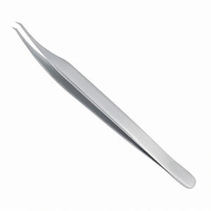 Pinzas para extensiones de pestañas con etiqueta privada Pinzas para extensiones de pestañas de acero inoxidable Pinzas para pestañas con etiqueta privada - Product Image 1