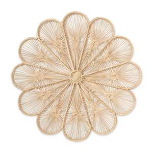 Ecofriendly Seashell Handwoven Rattan Charger Rattan <b>Placemats</b> <b>for</b> Party Rattan <b>Placemat</b> - Product Image 2