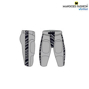 Uniforme de football américain personnalisé respirant à manches courtes en polyester avec impression par sublimation pour hommes - Product Image 2