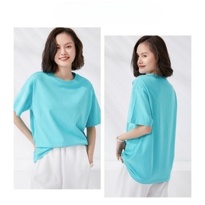 Nuevas camisetas 100% de algodón para mujer, camisetas de manga corta de Color sólido para mujer, camisetas para mujer, camisetas para mujer, camiseta para hombre - Product Image 5