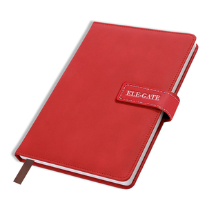 Quaderno in Pelle Rossa con Rilegatura Cucita, 100 Pagine Interne, Chiusura Magnetica per Scuola, Scrittura e Diario, Copertina in Pelle PU - Product Image 1