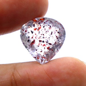 Super Seven Lepidocrocite Améthyste Rutile Cabochons de pierre taillée à facettes Pierres naturelles Super Seven Cut Pierres précieuses en vrac - Product Image 2