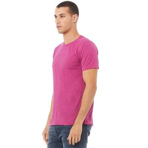 Camiseta gris personalizada para hombre con estampado de pantalla, camiseta informal lisa de algodón orgánico 100% de alta calidad para hombre, venta al por mayor - Product Image 5