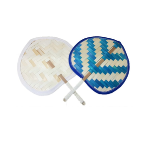 Produits respectueux de l'environnement naturel artisanat bambou Handfan feuille de palmier beaucoup de couleurs artisanat Handfan prix de gros pour l'exportation - Product Image 1