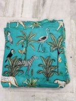 Tas Kain Katun Ringan Anti Sobek Motif Harimau Safari Hutan Baru Terlaris Warna-warni India Cocok untuk Sofa