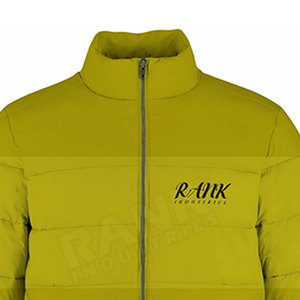 Wholesale Customized Design Printing <b>Men</b> Puffer <b>Jacket</b> with Stand Collar and Front Logo Winter Streetwear - Product Image 3