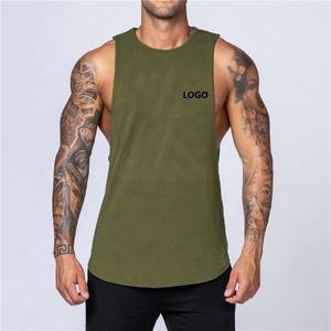 <b>Men's</b> Muscle Sleeveless <b>Stringer</b> Gym Tank Tops Fitness <b>Vest</b> Made of Bamboo Fiber Fabric for Bodybuilding and Workout - Product Image 6