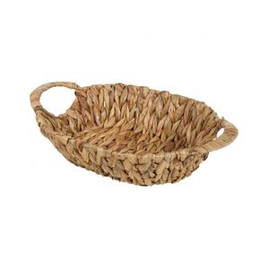 ถาดเสิร์ฟตกแต่งทำจากผักตบชวาทอมือ เป็นมิตรกับสิ่งแวดล้อม มีหูจับอเนกประสงค์ ปรับแต่งได้ ถาดใส่อาหารทำมือ - Product Image 2