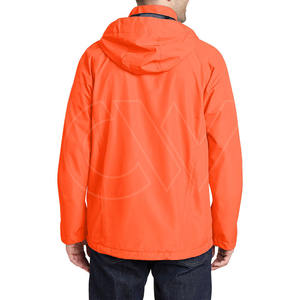 Transpirable Impermeable a prueba de viento Cremallera completa Casual deportes al aire libre Chaqueta para hombres - Product Image 4
