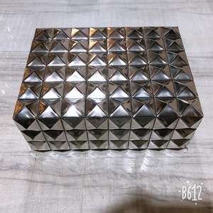 Most Trending Steel Studded <b>Decorative</b> <b>Storage</b> <b>Box</b> Indian Unique Designs And Colours Available in Boxes Top and Bottom Mdf Boxes - Product Image 3