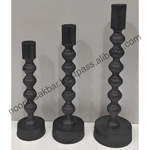 เชิงเทียนอะลูมิเนียมตกแต่งคริสต์มาสปี 2026 สไตล์ยุโรป ดีไซน์คลาสสิกสีนิกเกิลทอง งานแฮนด์เมด ขายส่ง - Product Image 4