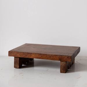 Rehausseur rectangulaire en bois recyclé - Product Image 3