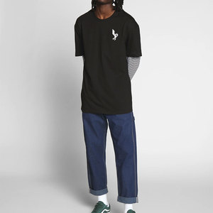 Chất Lượng Cao Tùy Chỉnh Hai Lớp Người Đàn Ông Của T-Shirts 100% Cotton Biểu Tượng Tùy Chỉnh <span class=keywords><strong>In</strong></span> Ấn Thư Thoáng Khí Nhanh Chóng Khô Ngắn Tay Áo - Product Image 3