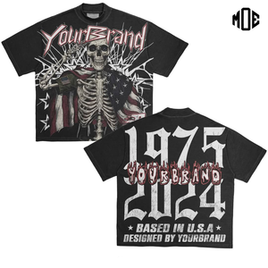 T-shirts Homme Personnalisés Vintage en Coton 100% Surdimensionnés, Impression DTG, Logo, Grammage Lourd, Lavage Acide, Vente en Gros OEM - Product Image 5