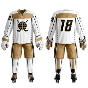 High Quality Wholesale Customize Logo & Designed Ice Hockey Uniform New Design 100% Polyester Sublimated Ice Hockey Uniform - Product Image 4