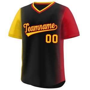 Maillots de baseball en maille respirante Sublimation Maillot de baseball à col en V Vêtements de baseball et de softball - Product Image 6