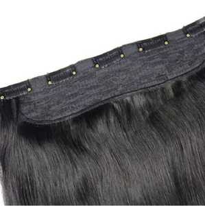 Extensions de cheveux naturels indiens Remy 100% vierges, sans nœuds, soyeux, lisses et ondulés, longs, à double trame, en vrac - Product Image 1