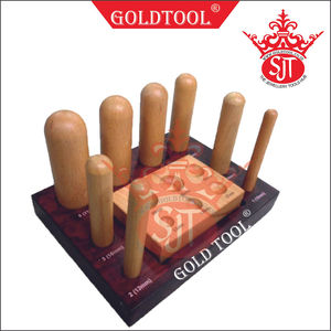 GOLD TOOL Metal Wooden Dapping Set for Jewelry & Industrial Use - Product Image 1